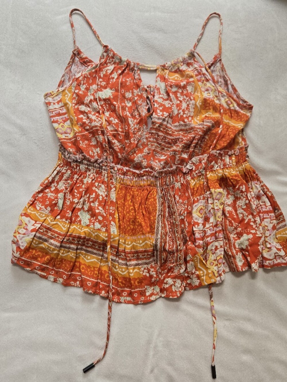 Rachel Zoe Yellow Patchwork Halter Tank Top NWT Size XS